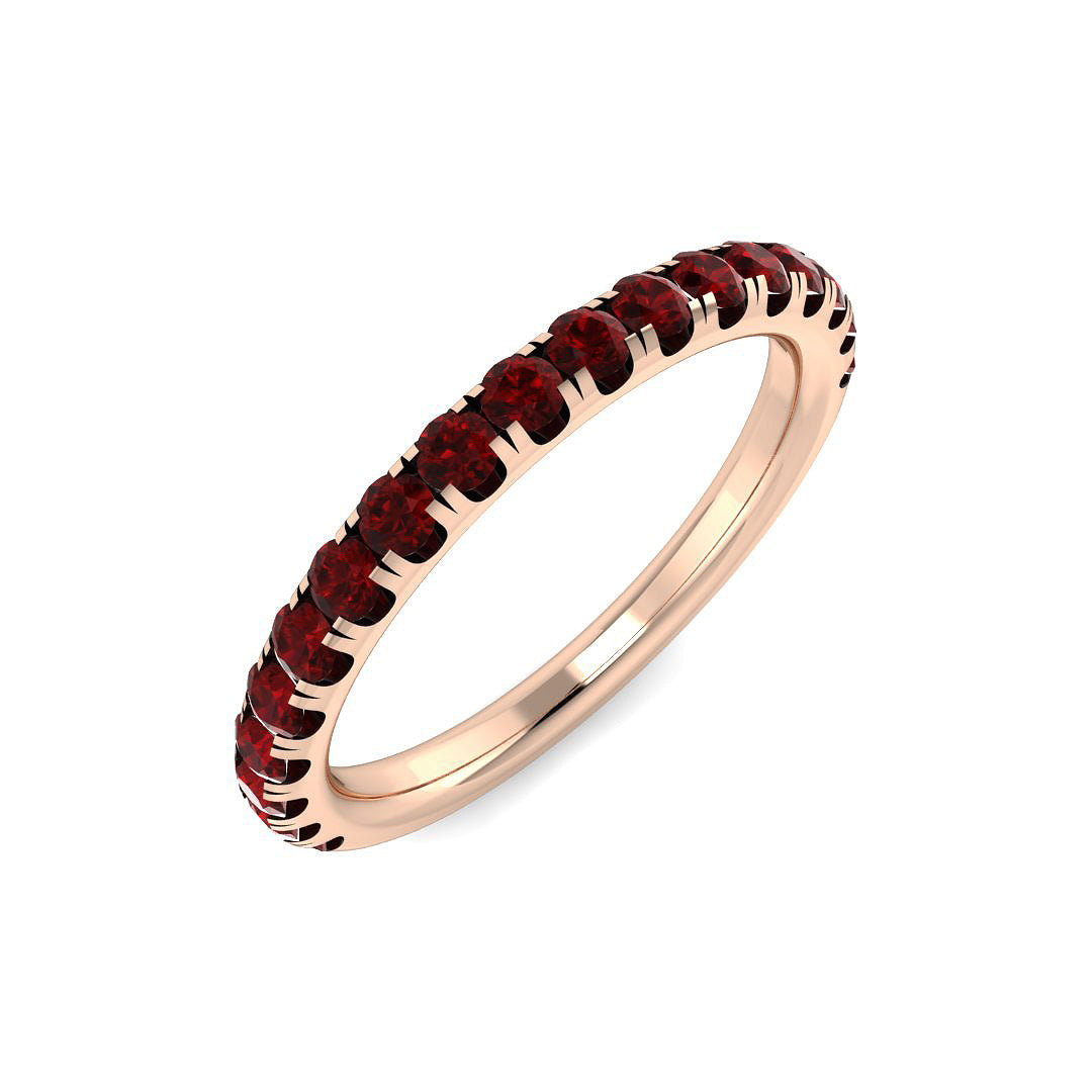 Half Eternity Diamond Ring 0.73ct – BJR0460~RY – 18k Rose Gold