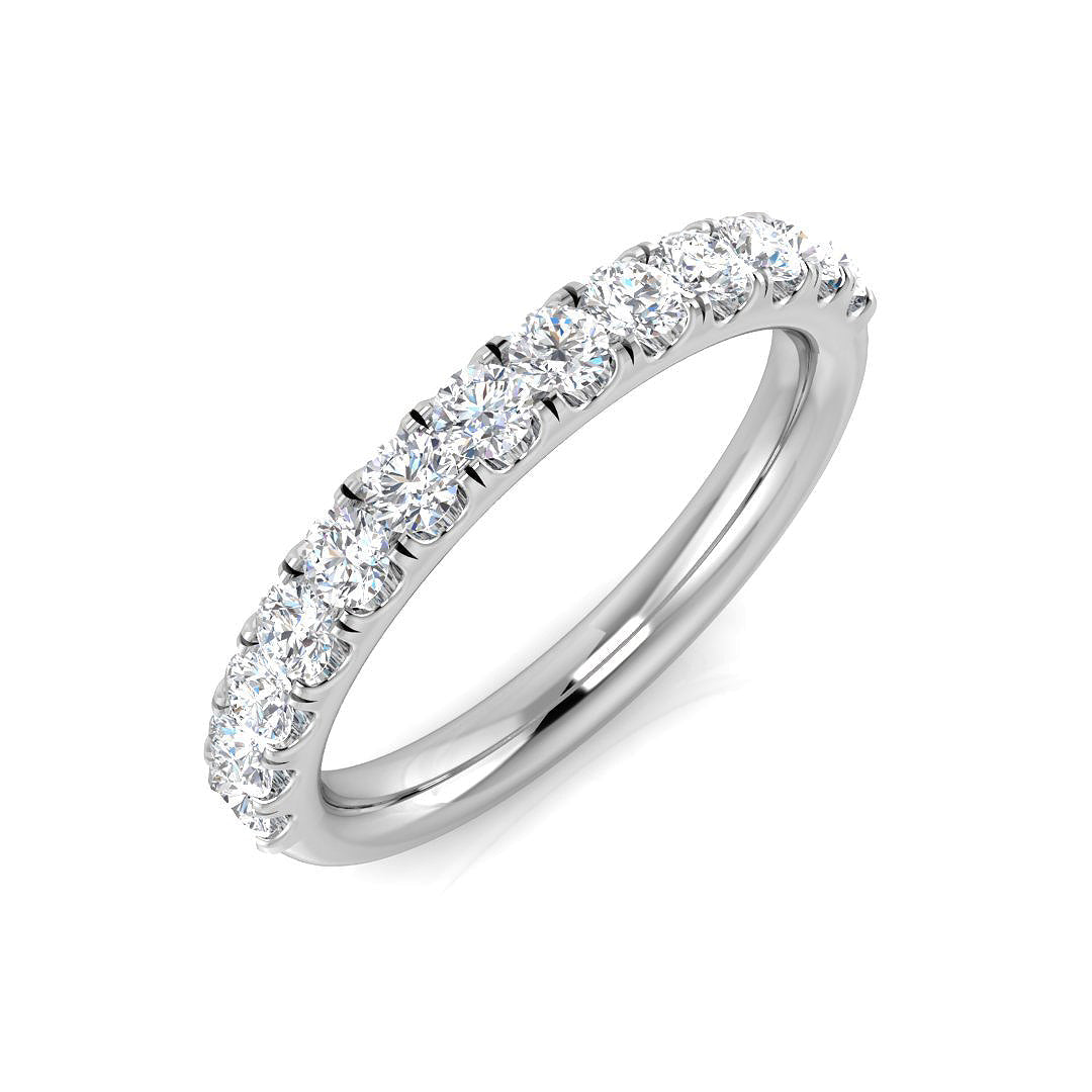 Half Eternity Diamond Ring 0.49ct – XYR11329 – 18k White Gold