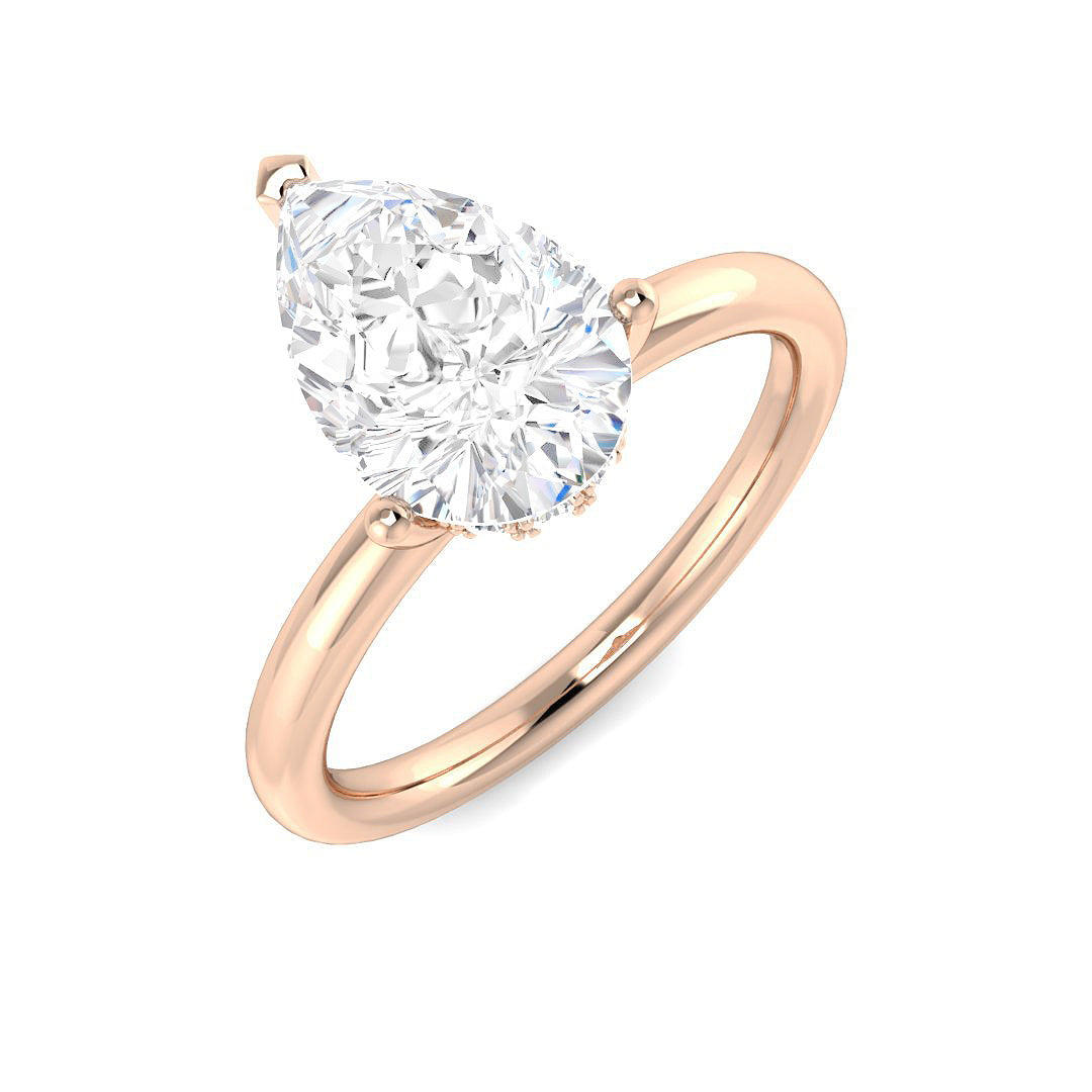 Engagement Lab-Grown Diamond Ring 2.15ct–2.18ct – SR5858 – 18k Rose Gold