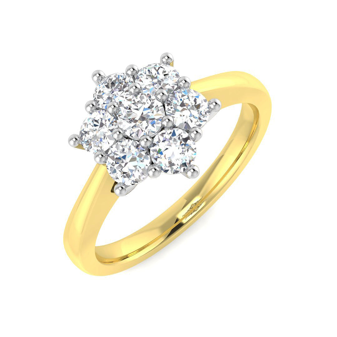 Multi Stone Diamond Ring 0.22ct–4.79ct – SL8523 – 18k Yellow Gold