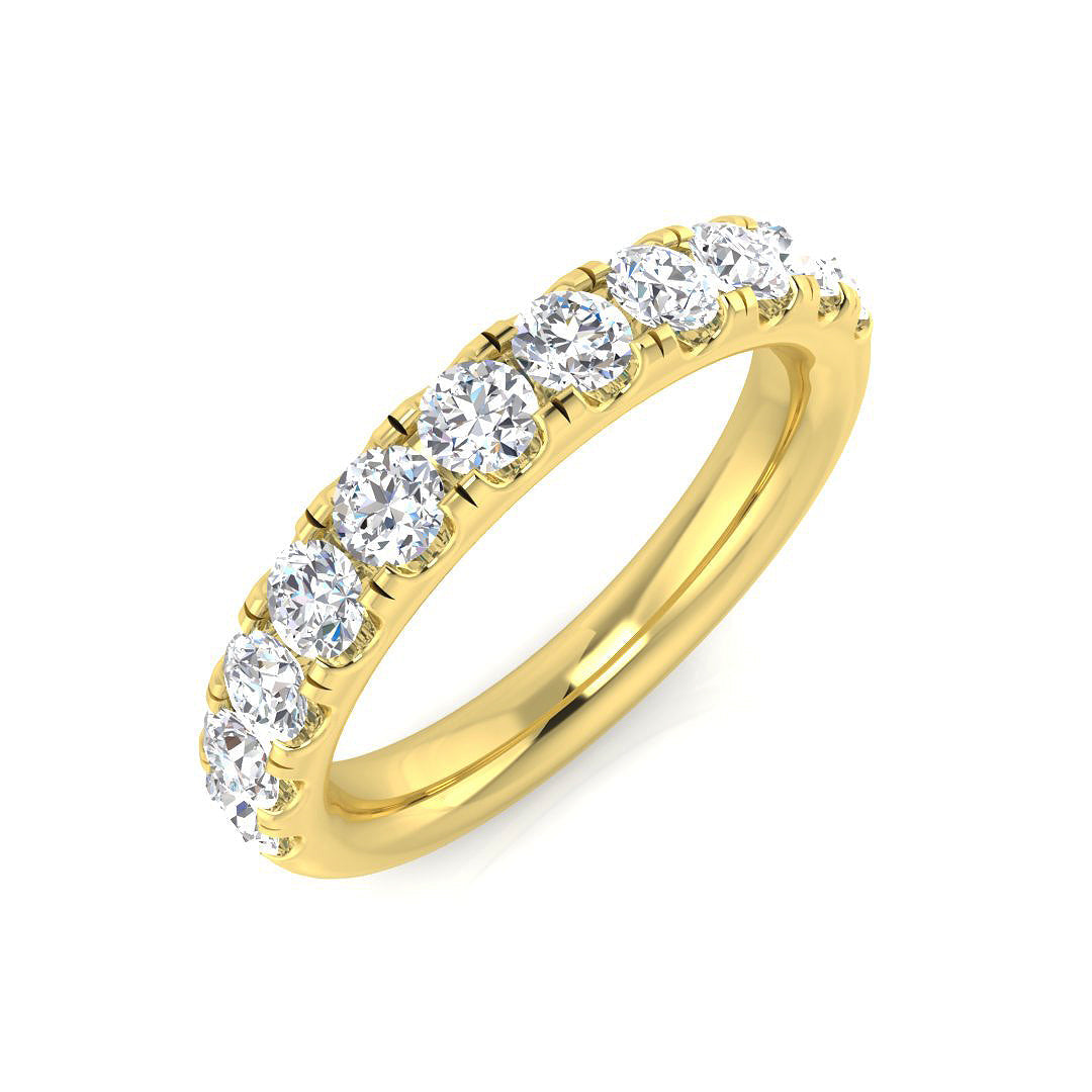 Half Eternity Diamond Ring 0.92ct–1.01ct – BJR0455 – 18k Yellow Gold