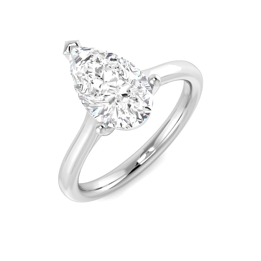Engagement Lab-Grown Diamond Ring 1.52ct – SR5150 – 18k White Gold