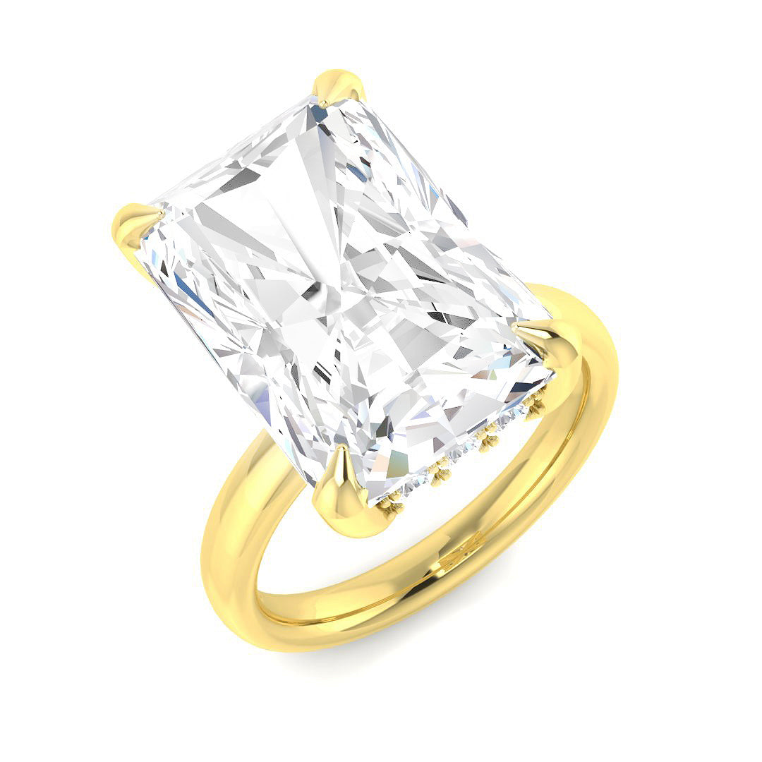 Engagement Lab-Grown Diamond Ring 10.58ct – SR6161 – 18k Yellow Gold