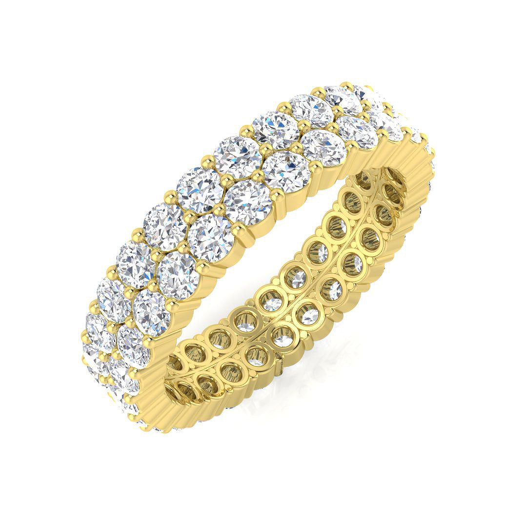 Full Eternity Diamond Ring 0.92ct–4.93ct – BJR0314 – 18k Yellow Gold