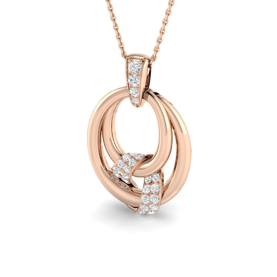 Fancy Diamond Ring 0.47ct – SP6974 – 18k Rose Gold
