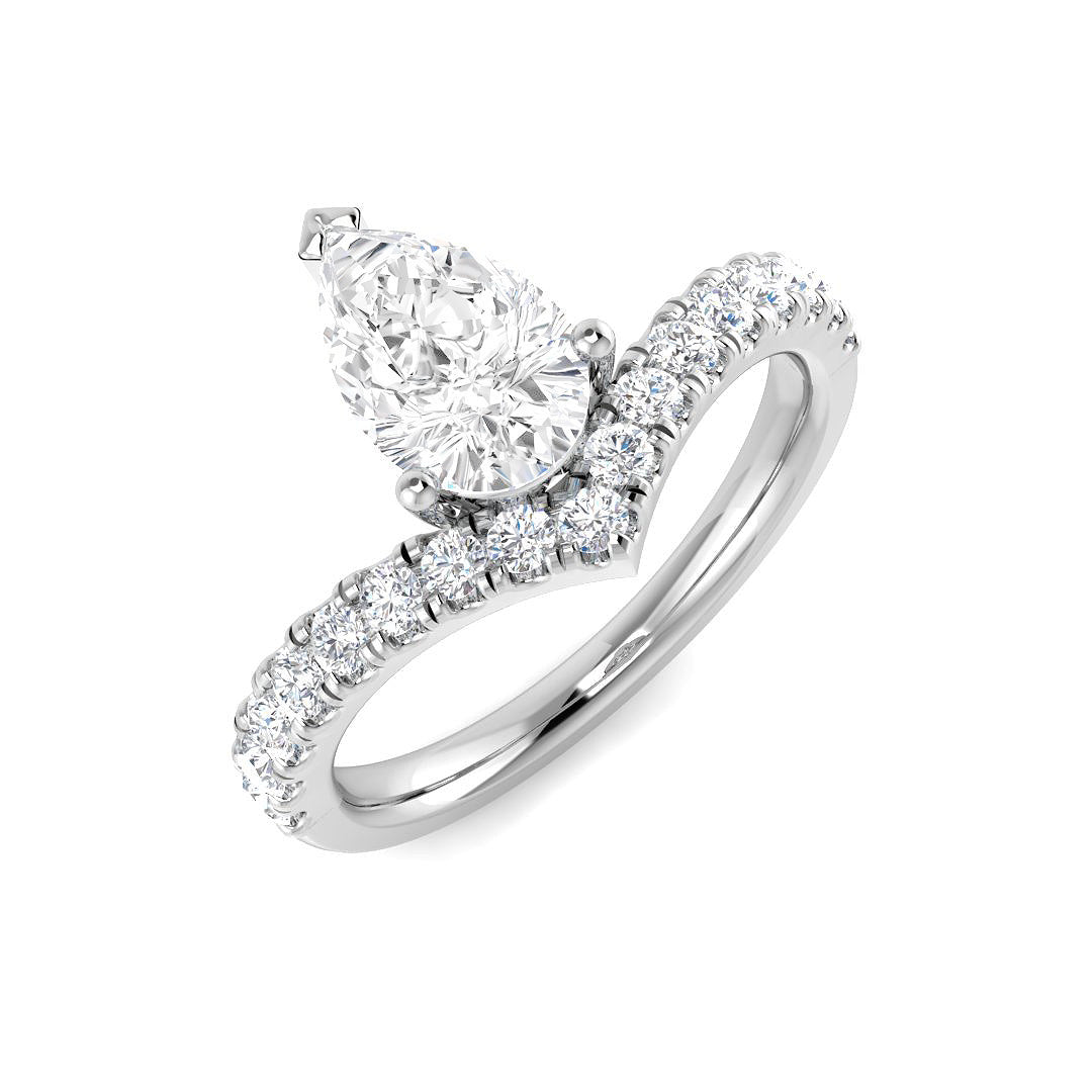 Engagement Lab-Grown Diamond Ring 1.4ct–1.48ct – SR4341 – 18k White Gold