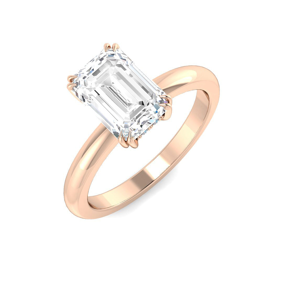 Engagement Lab-Grown Diamond Ring 1.04ct–3.14ct – SR5209 – 18k Rose Gold