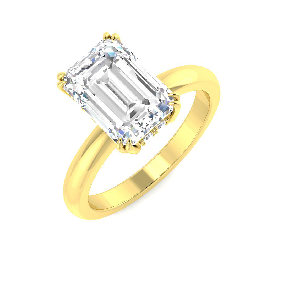 Engagement Lab-Grown Diamond Ring 1.04ct–3.14ct – SR5209 – 18k Yellow Gold