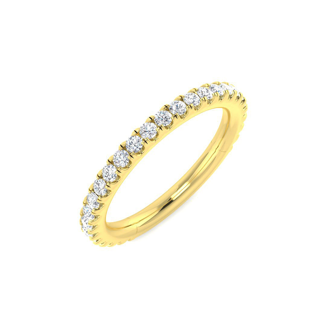 Half Eternity Diamond Ring 0.37ct–0.78ct – SR6737 – 18k Yellow Gold