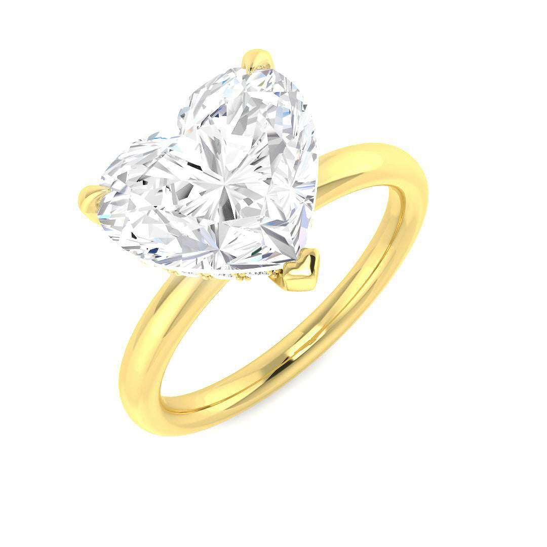 Engagement Lab-Grown Diamond Ring 4.21ct–4.22ct – SR6156 – 18k Yellow Gold