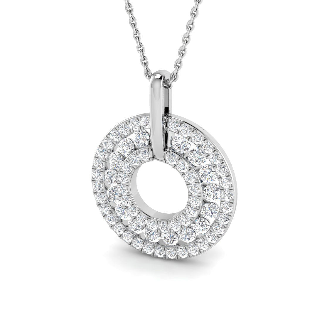 Circle of Life Diamond Ring 0.8ct–1.82ct – SP6863 – 18k White Gold