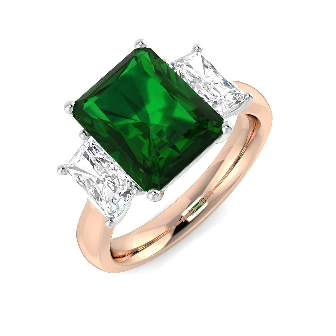 Ruby Lab-Grown Diamond Ring 4.46ct–5.85ct – SR453 – 18k Rose Gold