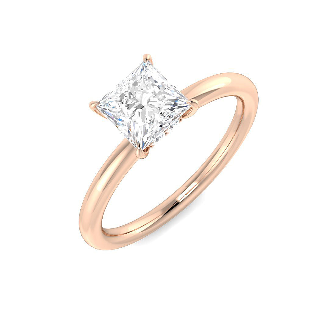 Engagement Lab-Grown Diamond Ring 1.07ct–5.22ct – SR5808 – 18k Rose Gold