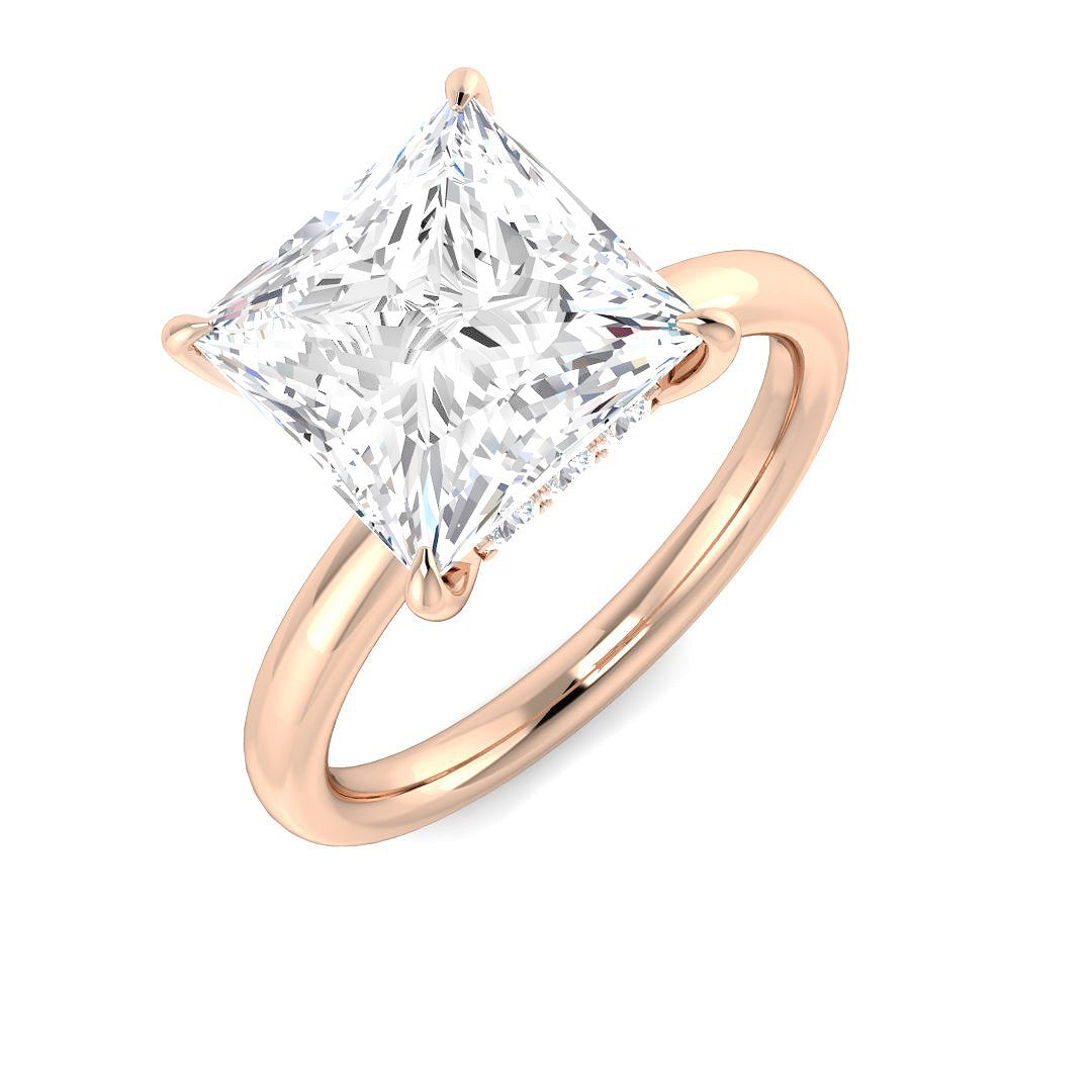 Engagement Lab-Grown Diamond Ring 1.07ct–5.22ct – SR5808 – 18k Rose Gold