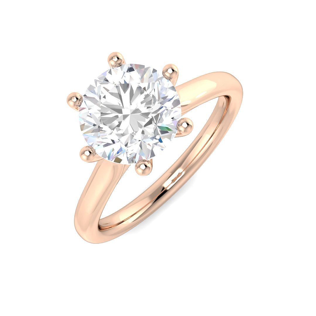 Engagement Lab-Grown Diamond Ring 2.0ct–2.04ct – SR5759-8.1 – 18k Rose Gold