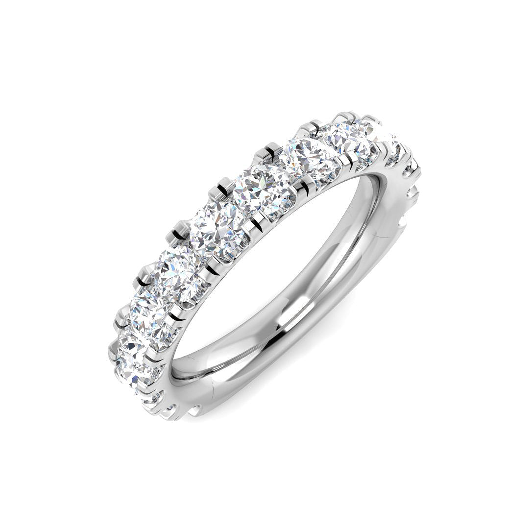 Half Eternity Diamond Ring 0.59ct–1.47ct – SR3209 – 18k White Gold