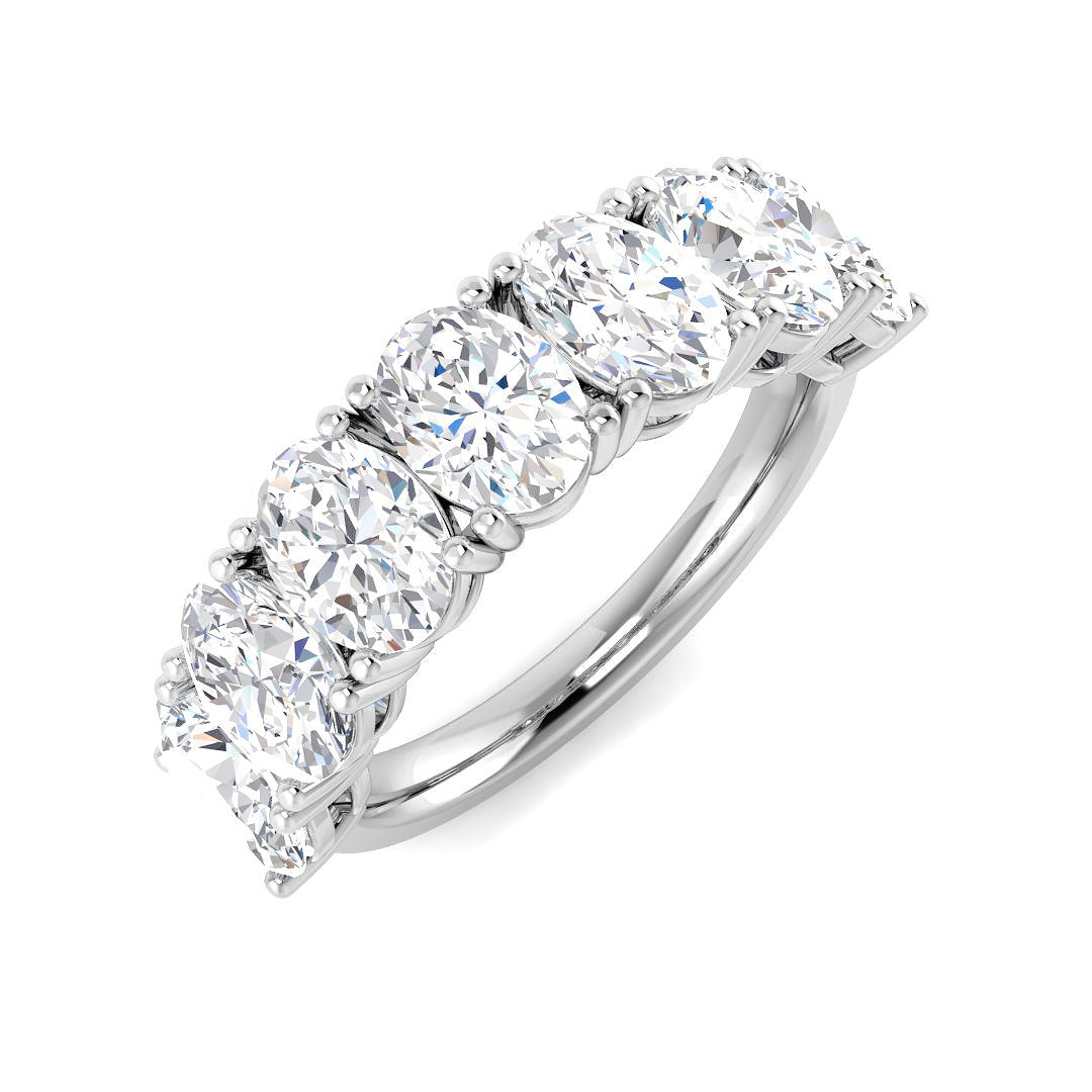 Multi Stone Diamond Ring 3.51ct–3.72ct – SR6166 – 18k White Gold