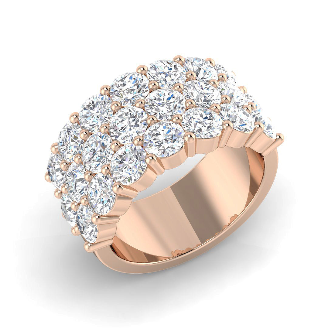 Half Eternity Diamond Ring 2.91ct–4.96ct – BJR0572 – 18k Rose Gold