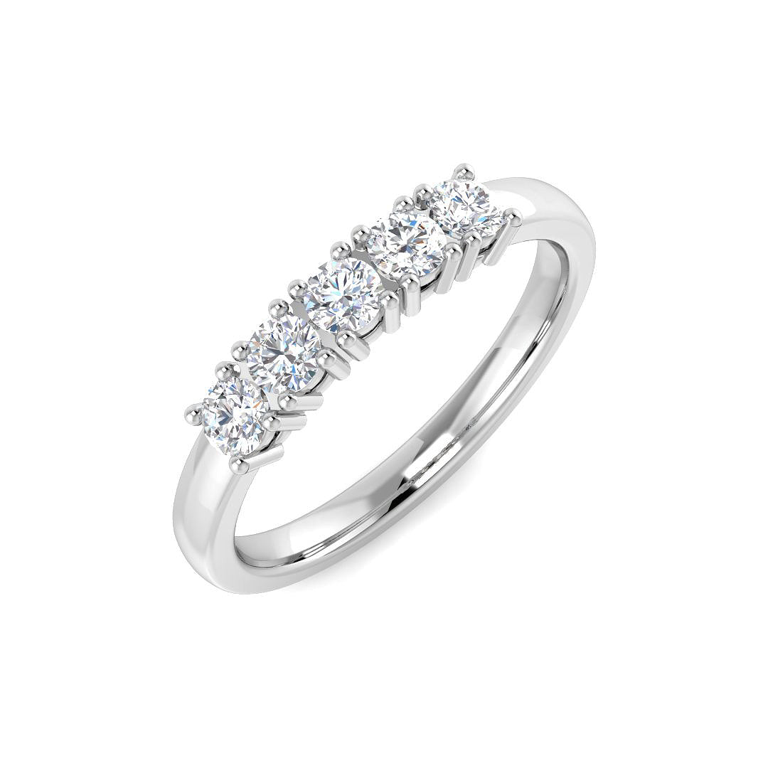 Five Stone Diamond Ring 0.23ct–0.98ct – SR3557 – 18k White Gold