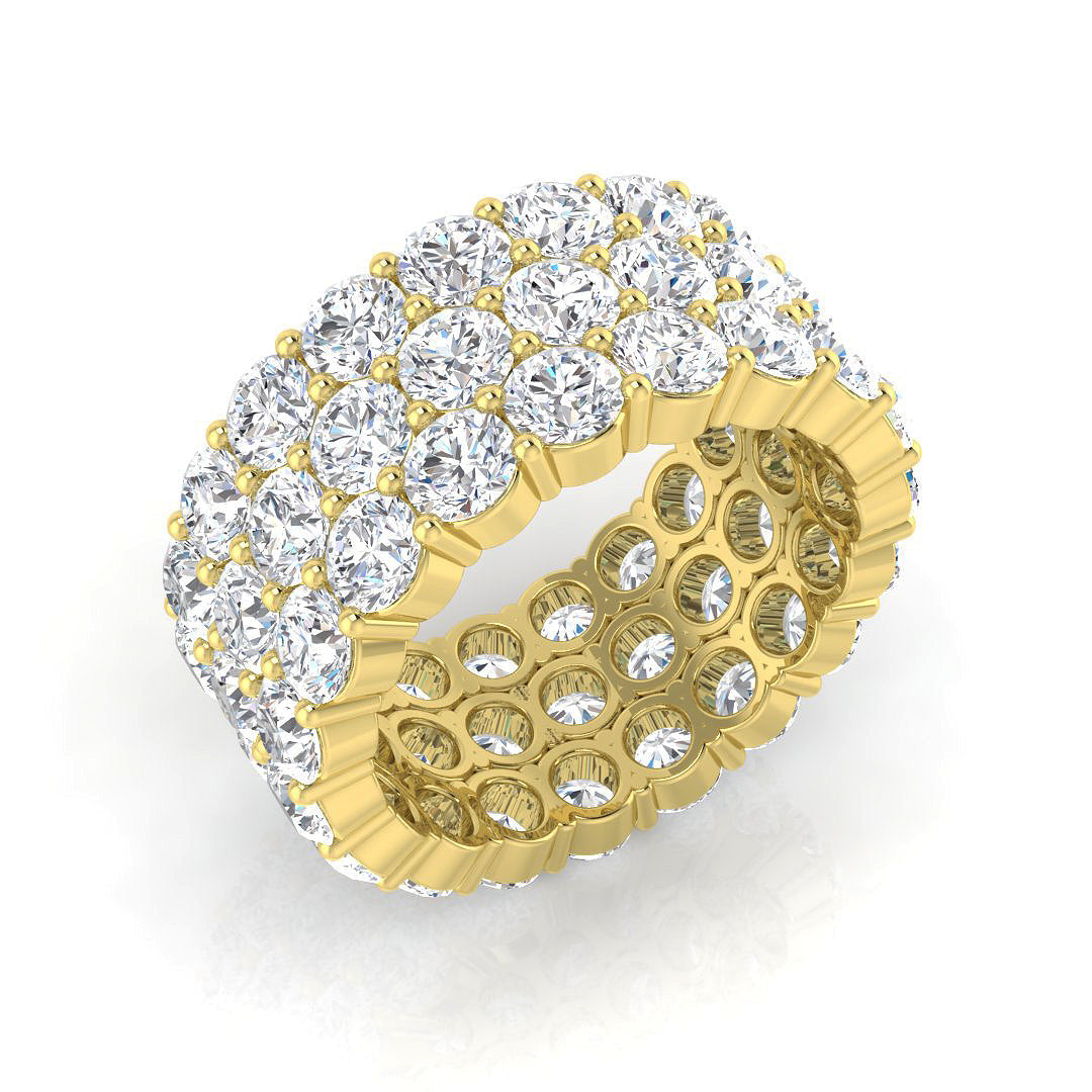 Full Eternity Diamond Ring 1.88ct–8.38ct – BJR0312 – 18k Yellow Gold