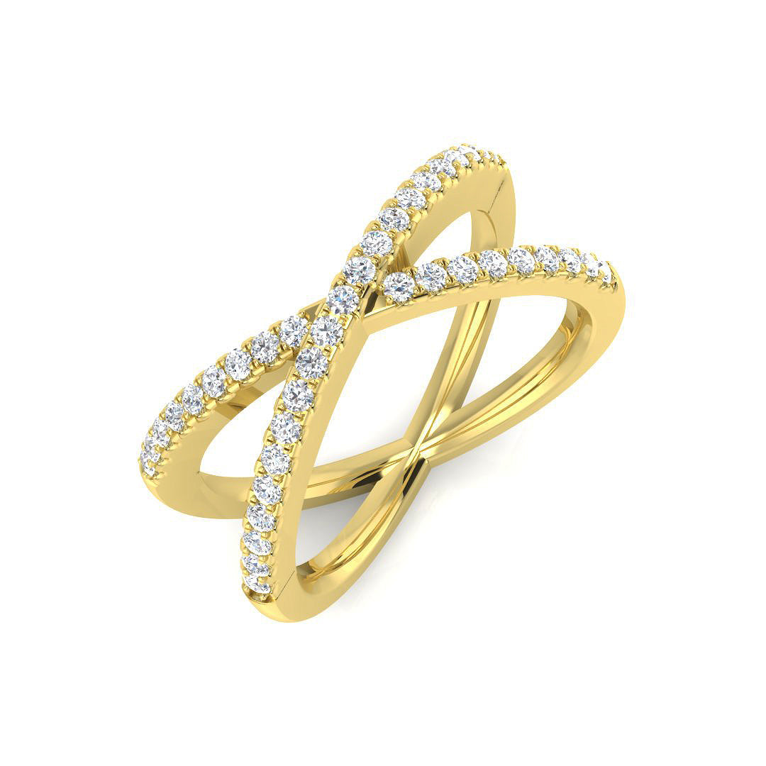 Fancy Diamond Ring 0.34ct – XYR8173 – 18k Yellow Gold