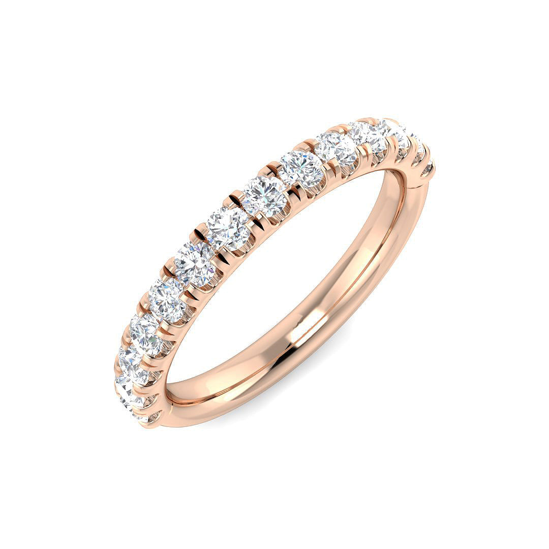Half Eternity Diamond Ring 0.25ct–3.51ct – SR5496 – 18k Rose Gold