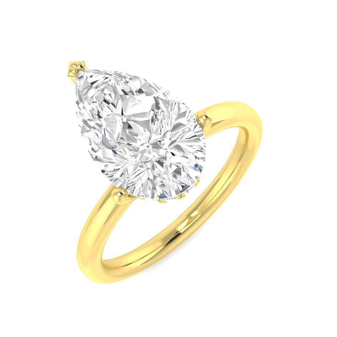 Engagement Lab-Grown Diamond Ring 3.19ct – SR5885 – 18k Yellow Gold
