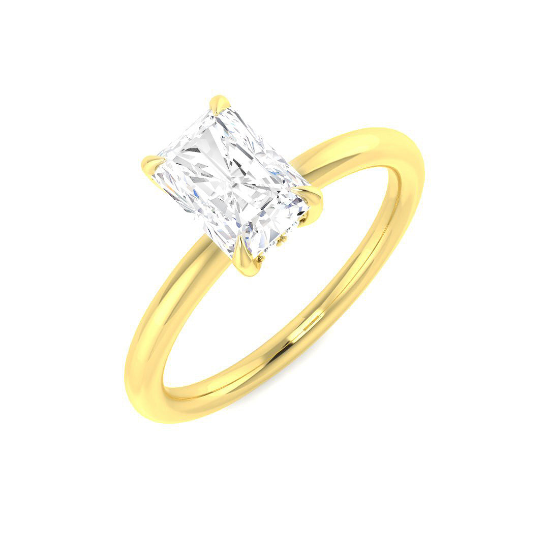 Engagement Lab-Grown Diamond Ring 1.1ct–1.2ct – SR6202 – 18k Yellow Gold