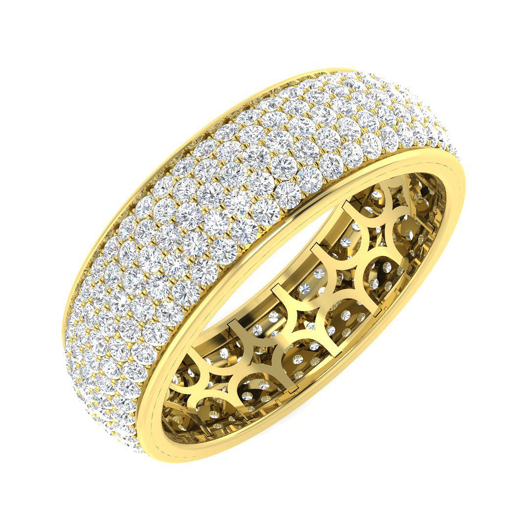 Full Eternity Diamond Ring 2.0ct–2.56ct – BJR0059 – 18k Yellow Gold