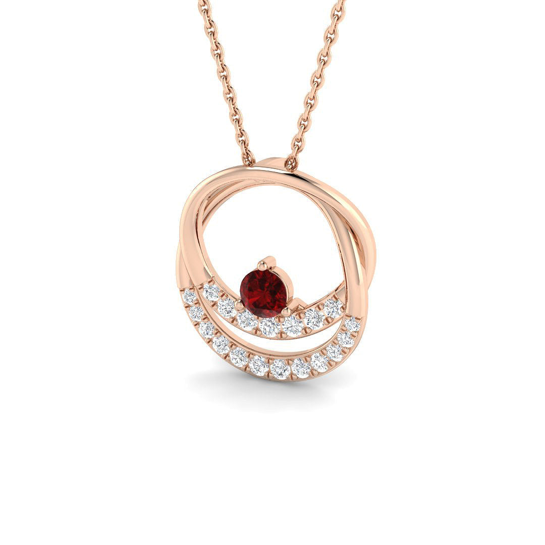 Fancy Diamond Ring 0.56ct – SP7034~RY – 18k Rose Gold