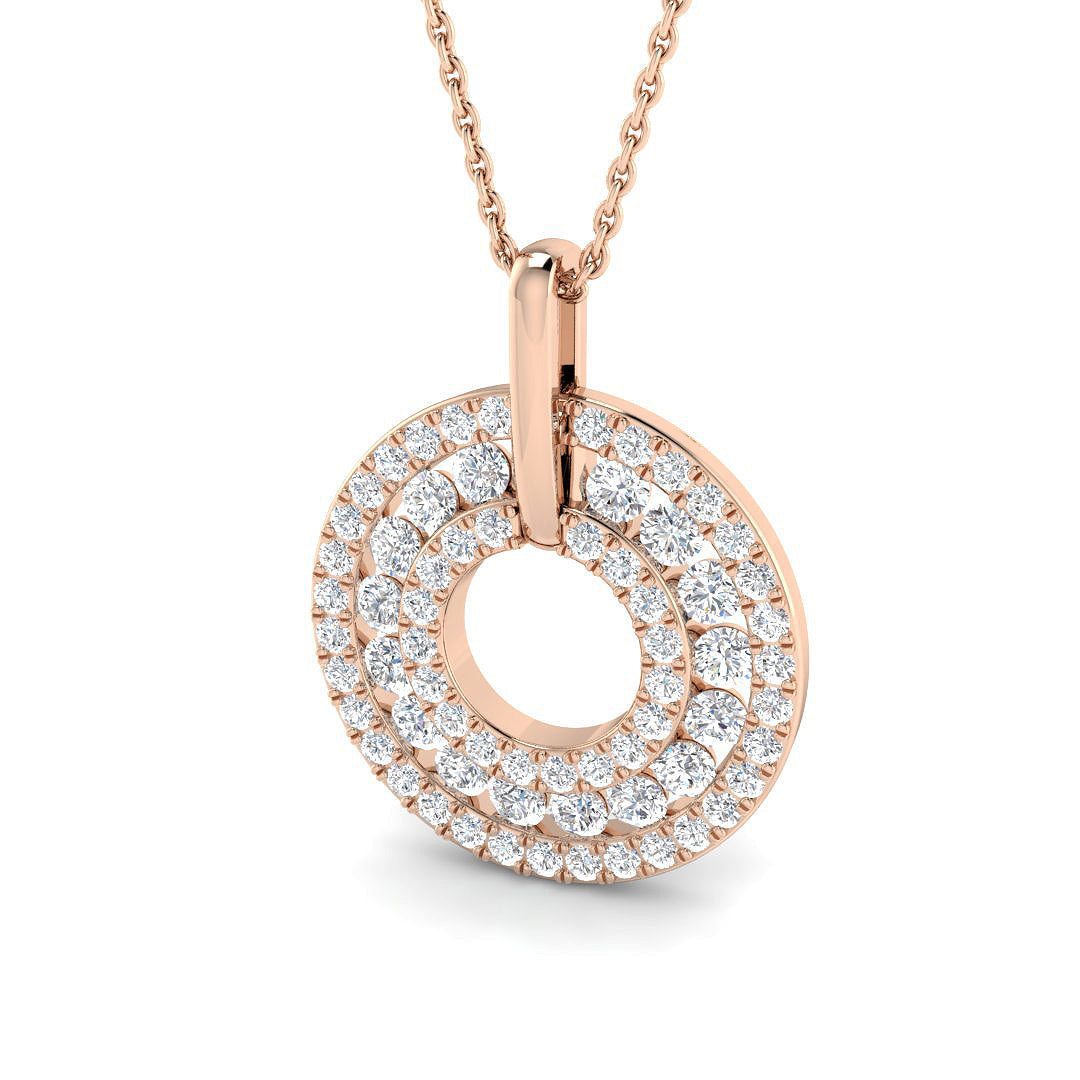 Circle of Life Diamond Ring 0.8ct–1.82ct – SP6863 – 18k Rose Gold