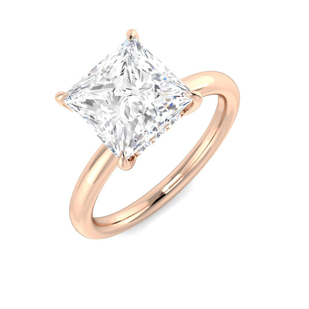 Engagement Lab-Grown Diamond Ring 1.07ct–5.22ct – SR5808 – 18k Rose Gold