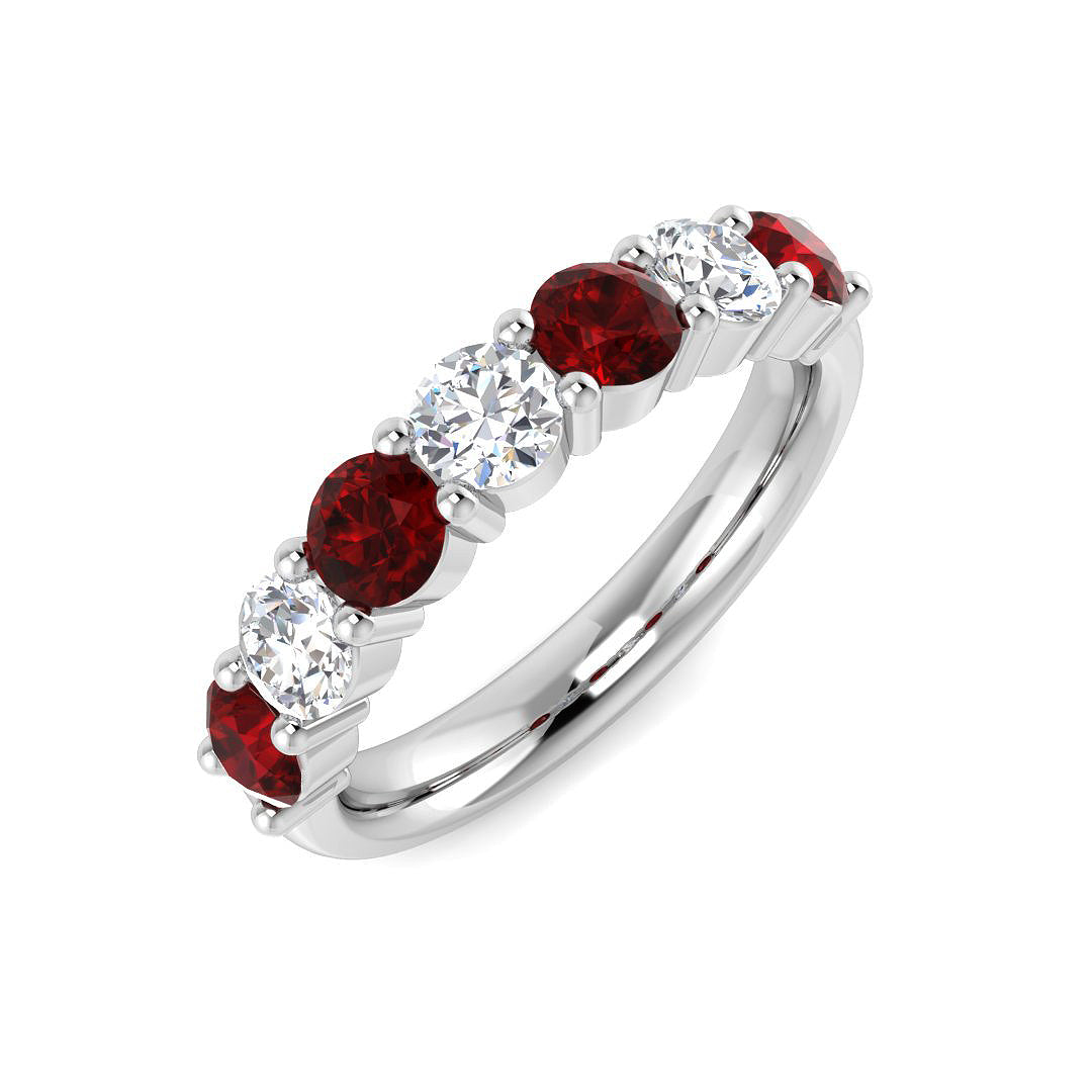 Half Eternity Diamond Ring 0.71ct–2.15ct – BJR0448~RY – 18k White Gold