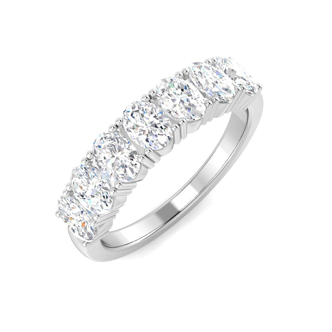 Multi Stone Diamond Ring 1.05ct–1.57ct – SR4383 – 18k White Gold