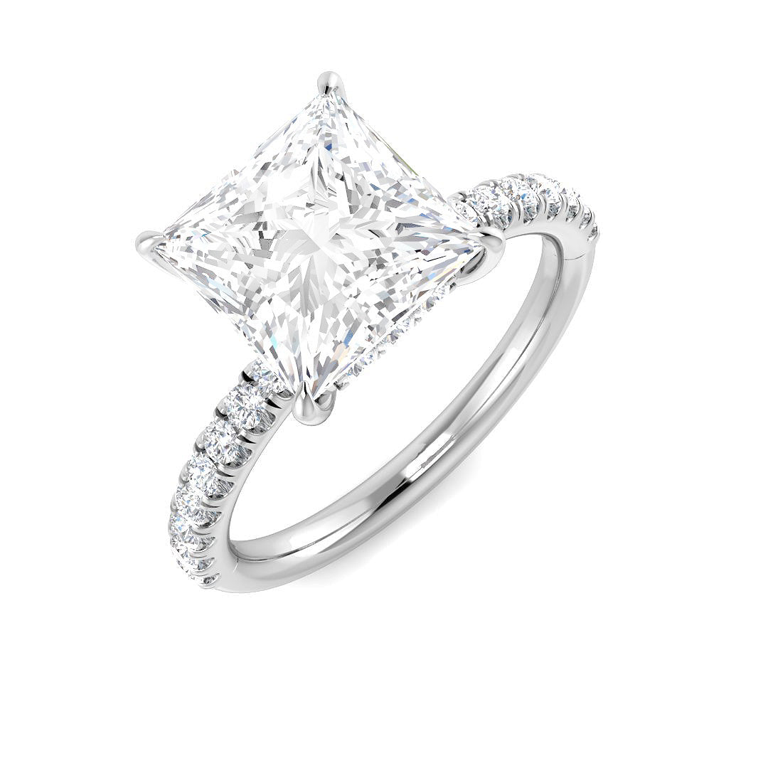 Engagement Lab-Grown Diamond Ring 1.26ct–5.49ct – SR5803 – 18k White Gold