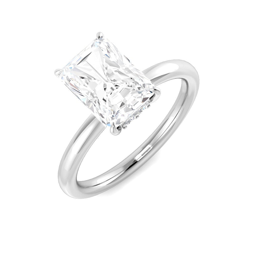 Engagement Lab-Grown Diamond Ring 2.14ct–2.17ct – SR5655-R/C – 18k White Gold