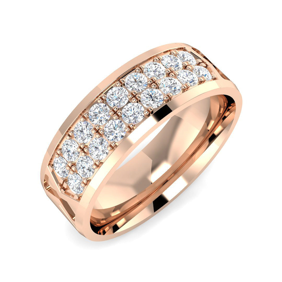 Fancy Diamond Ring 0.7ct – SR3581 – 18k Rose Gold