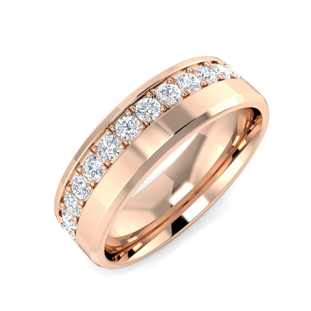 Fancy Diamond Ring 0.54ct – SR3582 – 18k Rose Gold