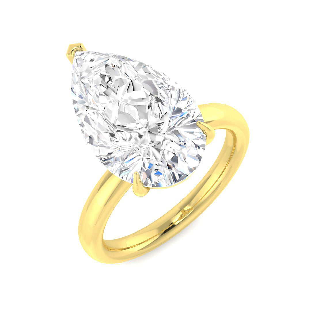 Engagement Lab-Grown Diamond Ring 5.01ct – SR5379 – 18k Yellow Gold