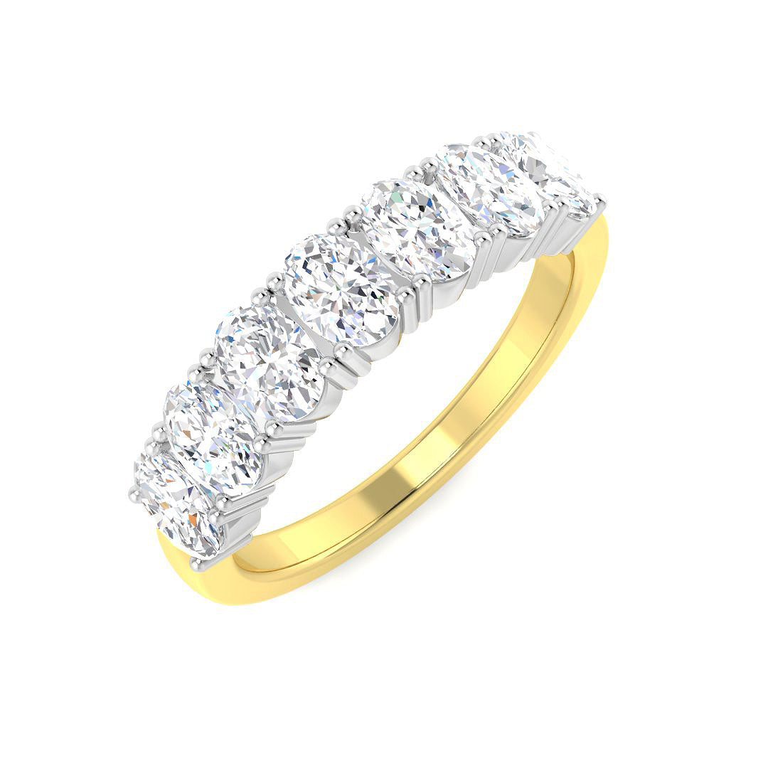 Multi Stone Diamond Ring 1.05ct–1.57ct – SR4383 – 18k Yellow Gold