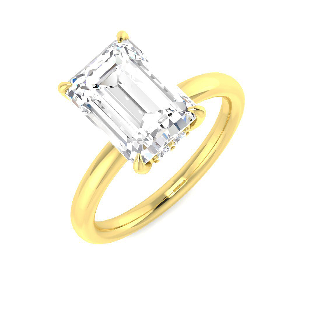 Engagement Lab-Grown Diamond Ring 3.16ct – SR5656 – 18k Yellow Gold
