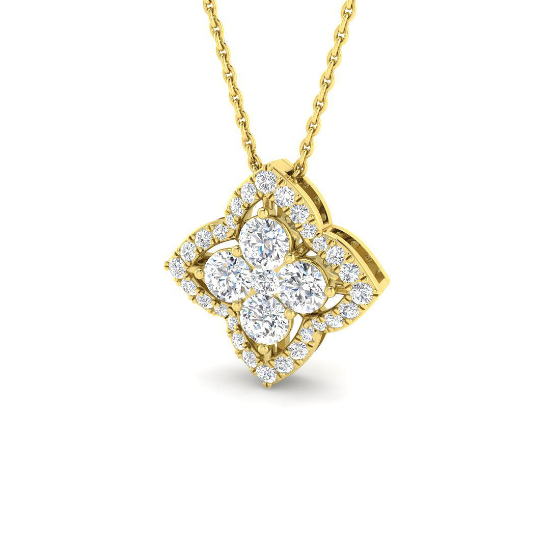 Shape Diamond Ring 0.95ct – SP6967 – 18k Yellow Gold