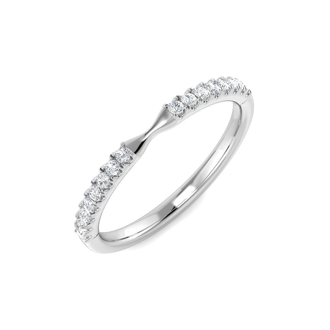 Fancy Diamond Ring 0.14ct – SR5825 – 18k White Gold