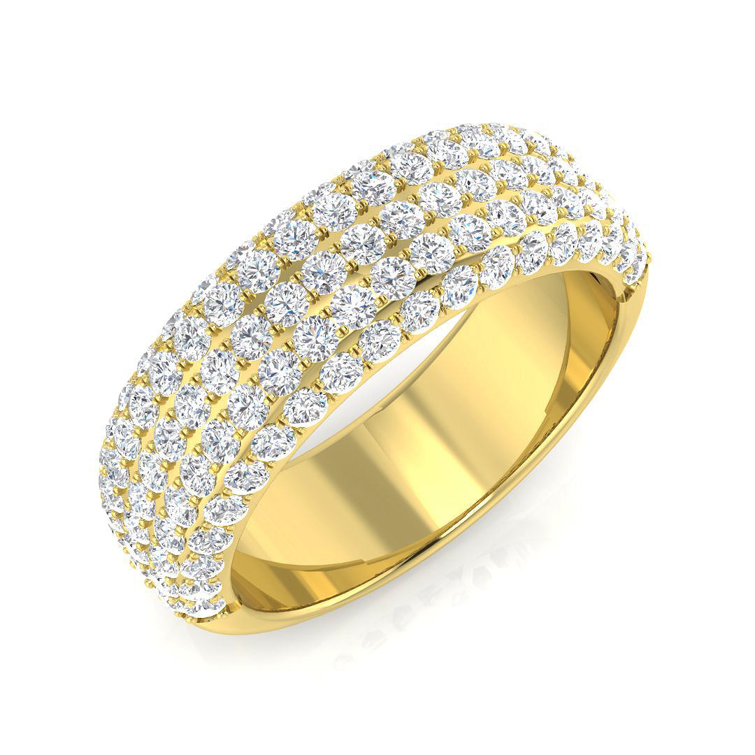 Half Eternity Diamond Ring 1.21ct – SR2863 – 18k Yellow Gold