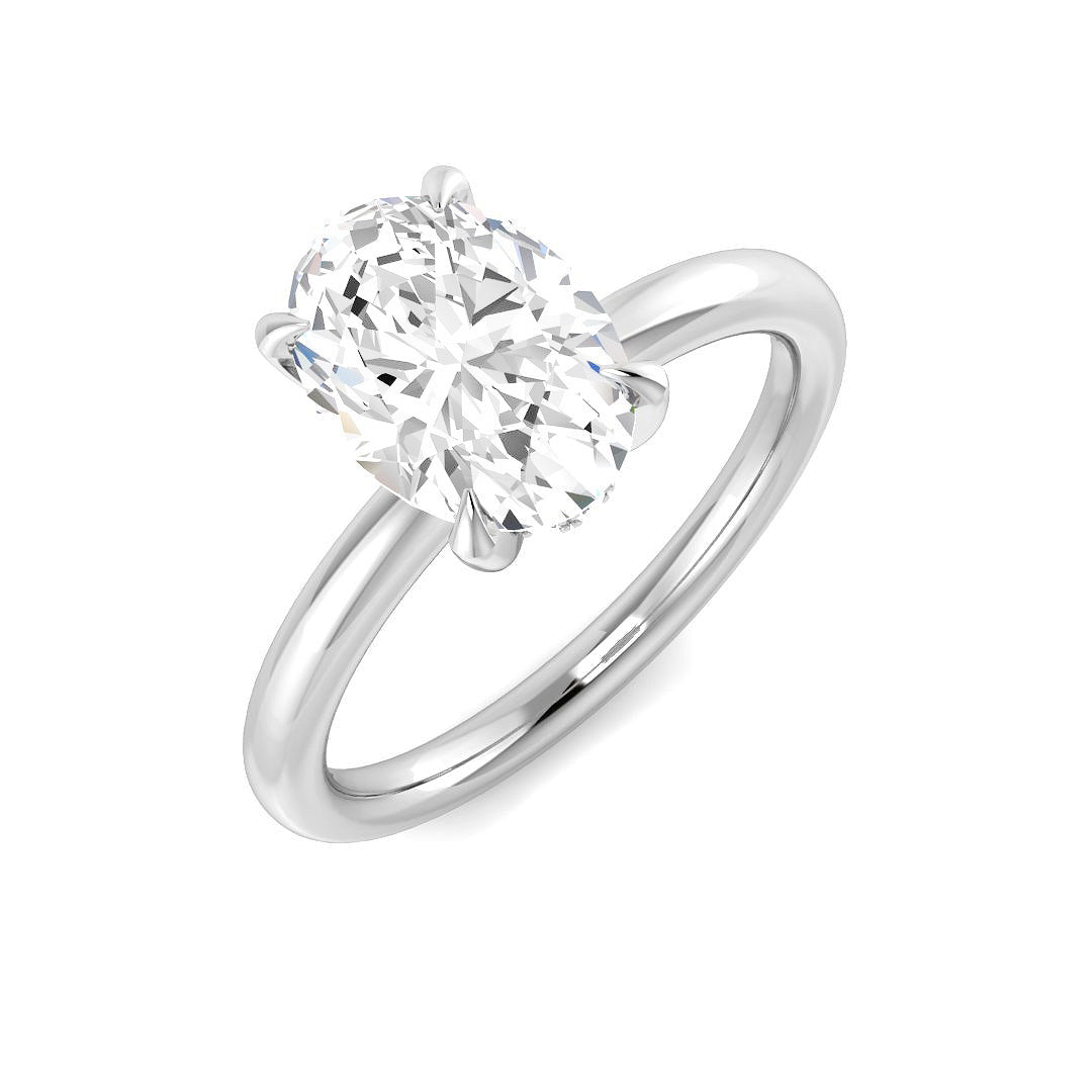 Engagement Lab-Grown Diamond Ring 2.07ct–2.12ct – SR3789 – 18k White Gold
