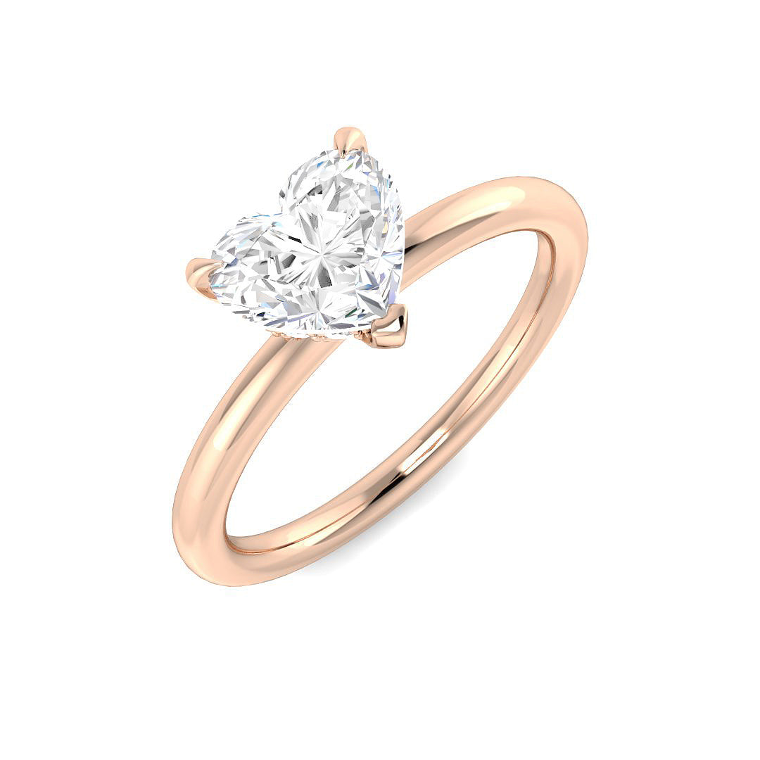 Engagement Lab-Grown Diamond Ring 1.1ct–1.13ct – SR6092 – 18k Rose Gold