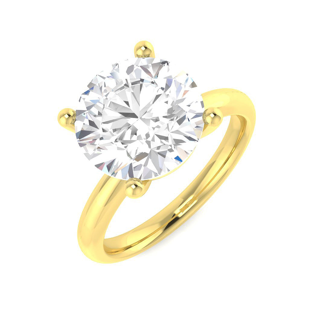 Engagement Lab-Grown Diamond Ring 1.5ct–4.05ct – SR5117 – 18k Yellow Gold