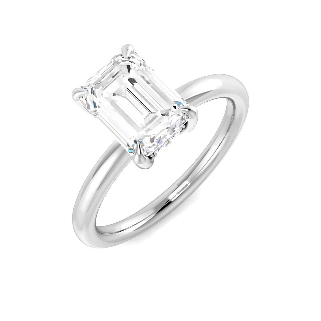 Engagement Lab-Grown Diamond Ring 2.13ct–2.15ct – SR6027 – 18k White Gold