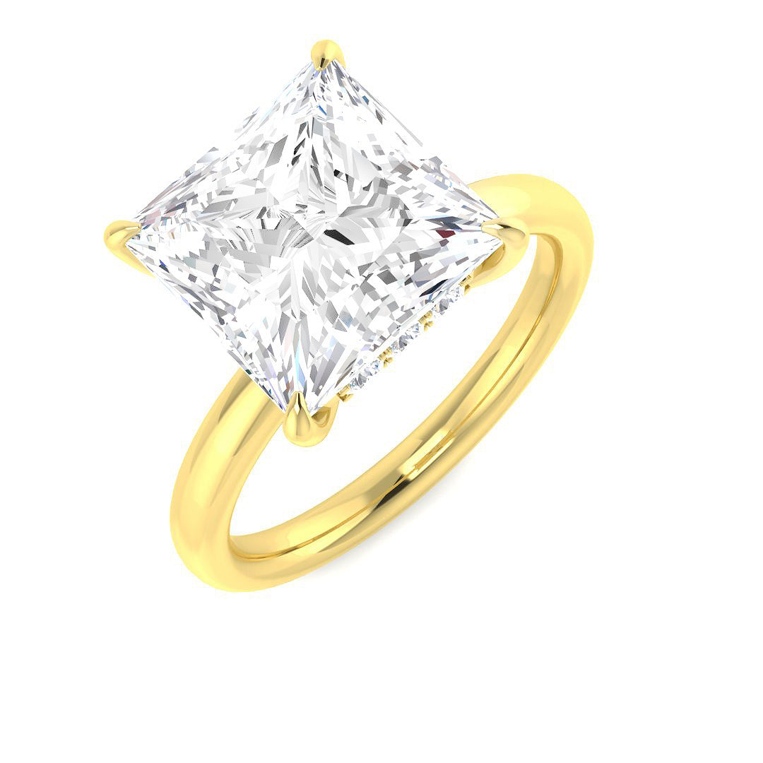 Engagement Lab-Grown Diamond Ring 1.07ct–5.22ct – SR5808 – 18k Yellow Gold