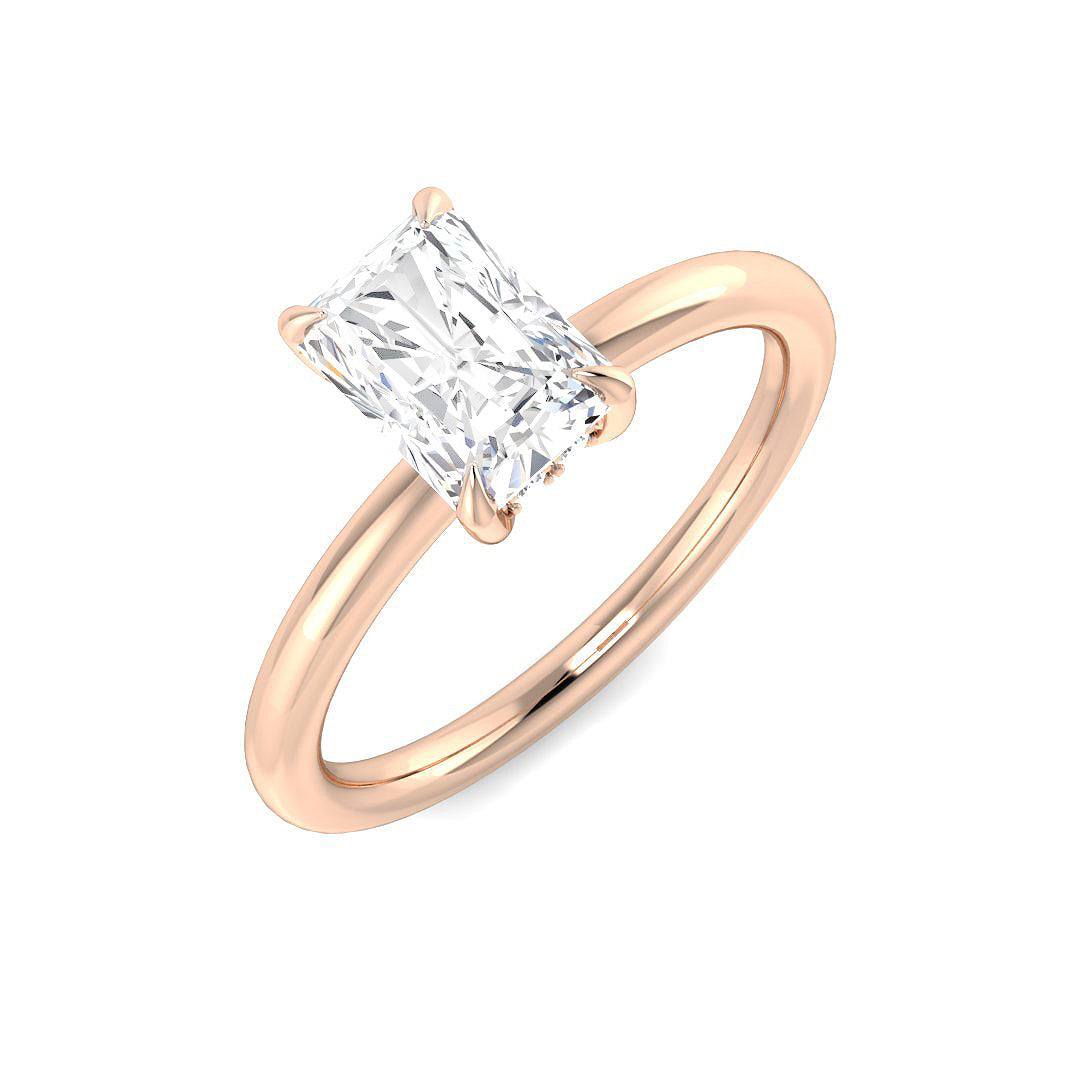 Engagement Lab-Grown Diamond Ring 1.1ct–3.19ct – SR6084 – 18k Rose Gold